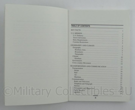 US Army Country Handbook DROC Democratic Republic of Congo uit 2000 - afmeting 18 x 13 cm - origineel
