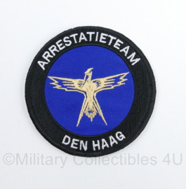 Arrestatieteam Den Haag embleem Full Colour met klittenband - diameter 9 cm