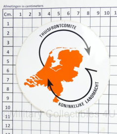 Thuisfrontcomite Koninklijke Landmacht sticker - diameter 10 cm - origineel