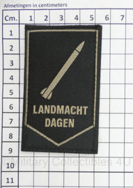 KL Nederlandse leger Landmacht dagen Landmachtdagen embleem met klittenband - 8,5 x 5 cm - origineel