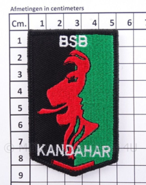 KMAR Koninklijke Marechaussee BSB Brigade Speciale Beveiligingsopdrachten "kandahar" embleem - met klittenband - afmeting 5 x 8,5 cm