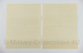 WO2 Nederlands verzetsdocument van Het Comite van verzet juli 1941 Proclamatie - 28 x 21 cm - origineel
