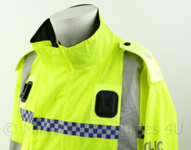 Britse Politie lightweight jacket High Visability met portofoon houders - nieuw met epauletten en met nr van agent - Large Regular - origineel