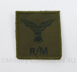 Defensie R/M Rigger Marshaller borstembleem - met klittenband - 5 x 5 cm - origineel