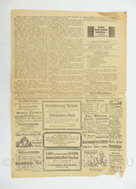 Duitse krant Rehauer Tagblatt Oberfrankischer Bote 43 jahrgang nr. 92 21 april 1926 - 47 x 32 cm - origineel