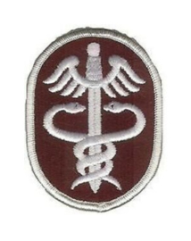 US Army Health Services Command patch - Vietnam oorlog - 7,5 x 5,5 cm - origineel