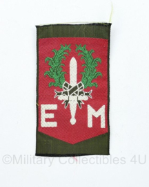 Defensie zeldzame misdruk van 1e divisie 7 december embleem - 9 x 5 cm - origineel