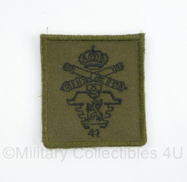 Defensie borst embleem 41 AFDVA 41 Veldartillerie - klittenband - 5 x 5 cm - origineel