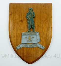 Korps Mariniers wandbord - C.O.M. Zeeland - afmeting 20 x 14 x 1,5 cm - origineel