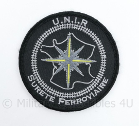 Franse UNIR Surette Ferroviaire embleem - met klittenband - diameter 8,5 cm - origineel