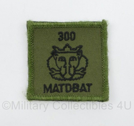 Defensie 300 MATDBAT 300 Materieeldienstbataljon borstembleem - met klittenband - 5 x 5 cm - origineel