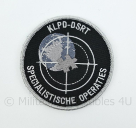 KLPD DSRT Korps Landelijke Politiediensten Specialistische Operaties embleem - met klittenband - diameter 9 cm