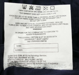 Britse Politie brandwerende tactical overall donkerblauw - maat 120 (=EU 60/62) - nieuw - origineel