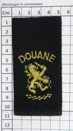 Nederlandse Douane epaulet ENKEL - 10,5 x 5 cm - origineel