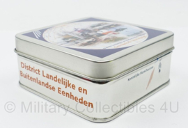 Politie District Landelijke en Buitenlandse Eenheden onderzetter met blik - origineel