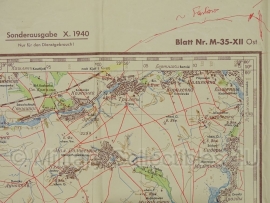 Duitse stafkaart Sonderausgabe 1940 Rusland UdSSR Berditschew M-35-XII Ost  - 98 x 89 cm.  schaal 1:100000 - origineel