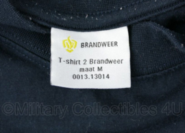 Nederlandse Brandweer t-shirt donkerblauw - maat Medium - gedragen - origineel