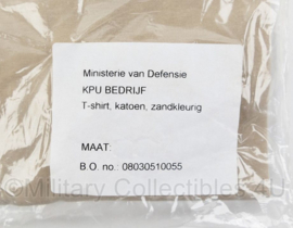 Korps Mariniers T-shirt zandkleurig 2022 model - nieuw in verpakking - maat Extra Large - origineel