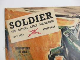 The British Army Magazine Soldier  July 1954 -  Afkomstig uit de Nederlandse MVO bibliotheek - 30 x 22 cm - origineel