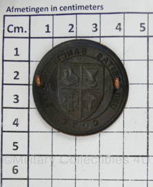 WW2 Canadian Saskatchewan University C.O.T.C. Cap Badge - diameter 4 cm - origineel