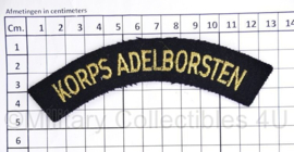 Koninklijke Marine straatnaam Korps Adelborsten - 12,5 x 2,5 cm- origineel