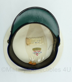 Platte pet van de Koninklijke Marechaussee witte zomer tenue pet - Maat 59 - Origineel