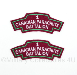 WO2 1st 1 Canadian Parachute Battalion straatnamen set - 10,5 x 3,3 cm