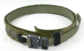 The Bison Belt with inner belt Green - maat Large - nieuw gemaakt