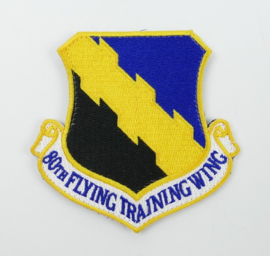 USAF US Air Force 80th Flying Training Wing patch met klittenband - 9 x 9 cm - origineel