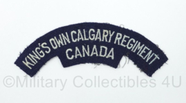 WO2 Canadese King's Own Calgary Regiment Canada shoulder title - 14 x 4,5  cm - origineel