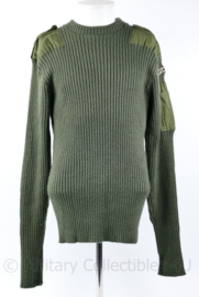 Korps Mariniers wollen trui met straatnaam groen 2003 - maat 6 = Extra Large - origineel