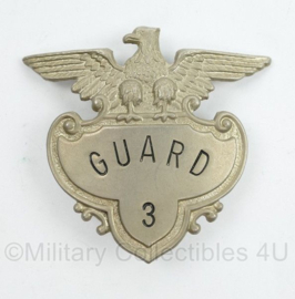 US Guard 3 brevet badge - 6,5 x 7 cm -  origineel