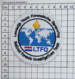 LTFO Landelijk Team Forensische Opsporing embleem - met klittenband - diameter 9 cm