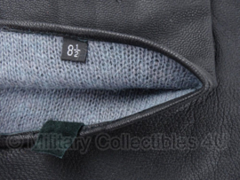 handschoenen met voering - glad model - zwart leer - maat 6,5, 9,5 of 10,5 - origineel