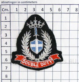 Onbekende double duty patch - 7 x 6,5 cm -  origineel