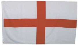 Engelse vlag - wit met rood kruis model - 90 x 150 cm.