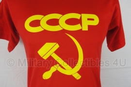 T shirt CCCP USSR - rood/ geel