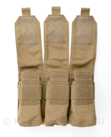 Defensie en Korps Mariniers Warrior Assault systems Molle tas Triple magazin pouch M4 C7 coyote - 17 x 23 x 5 cm -  nieuw - origineel