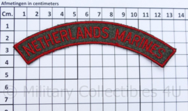 Netherlands Marines Korps Mariniers straatnaam voor TRIS troepenmacht in Suriname  - origineel  - origineel
