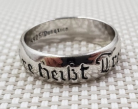 SS Ring SS totenkopf ring - Meine Ehre Heißt Treue (glad) - replica - size 7 tm. 9