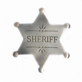 Sheriff borst insigne replica - metaal