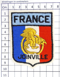 Franse leger bataljon France Joinville embleem - 10 x 7 cm - origineel