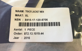 KL Nederlandse leger Defensie sport Li-Ning track jacket - nieuw in verpakking - merk Li-ning - maat XL - origineel