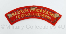 Canadian Army shoulder title ENKEL 8th Canadian Hussars Princess Louise's - 15 x 5,5 cm - origineel