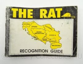 Britse leger joegoslavië The Rat Recognition Guide Intelligence Corps - afmeting 16 x 11 cm - origineel
