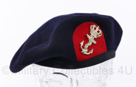 Korps Mariniers moderne wollen baret met stoffen rand - KPU - maat 58/59/60-  ongedragen origineel