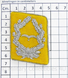 Luftwaffe kraagspiegels  Flieger (geel)  - Major tm. Oberst