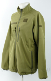 Defensie Huidig model softshell jack groen licht gedragen 2023 - maat Large  - origineel
