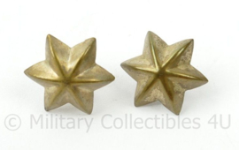 Paar Nederlandse rangsterren voor 1940 - diameter 17 mm - origineel
