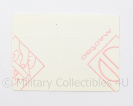 Nederlands Duitse Korps sticker paar - Communitate Valumus - afmeting 3 x 3,5 cm - origineel